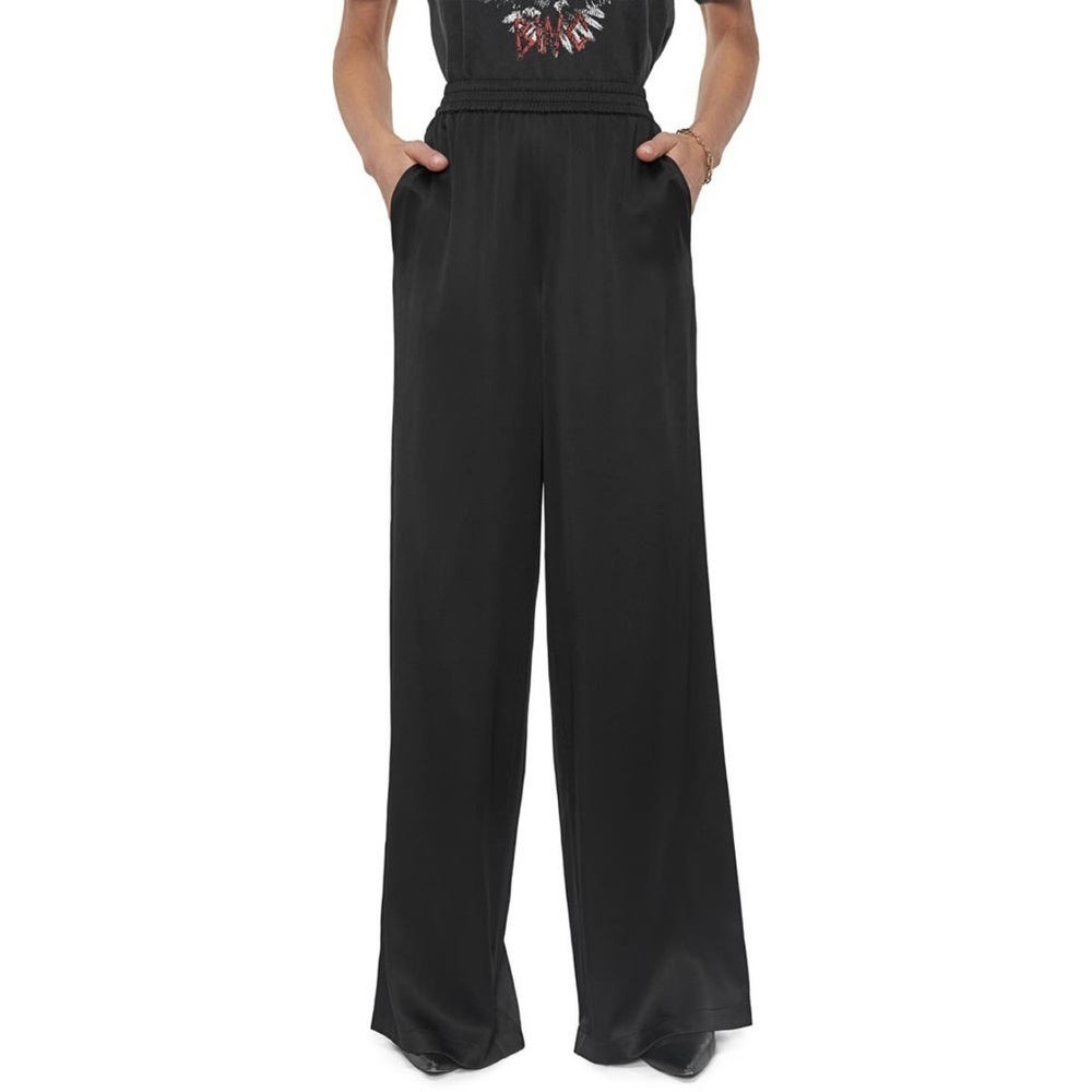 Anine Bing Romy Wide Leg Silk Pants MEDIUM, Never Worn, Orig $300